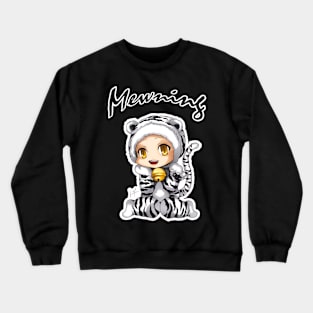 Tiggy Mewning Crewneck Sweatshirt